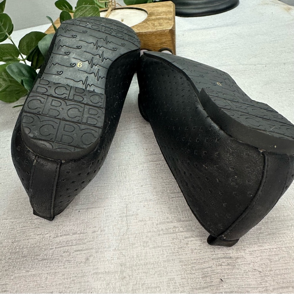 BC Born in California Women’s Black Vegan Pointy Mules Size 6 - Picture 5 of 8